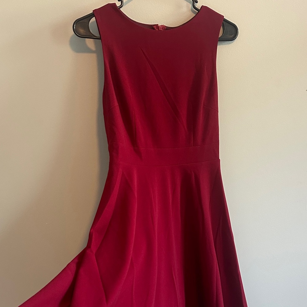 Elegant Red Sleeveless Cocktail Dress (NWOT)